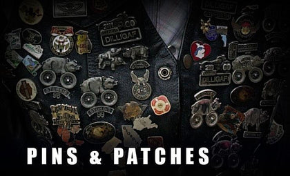 PINS PATCHES & CAPS