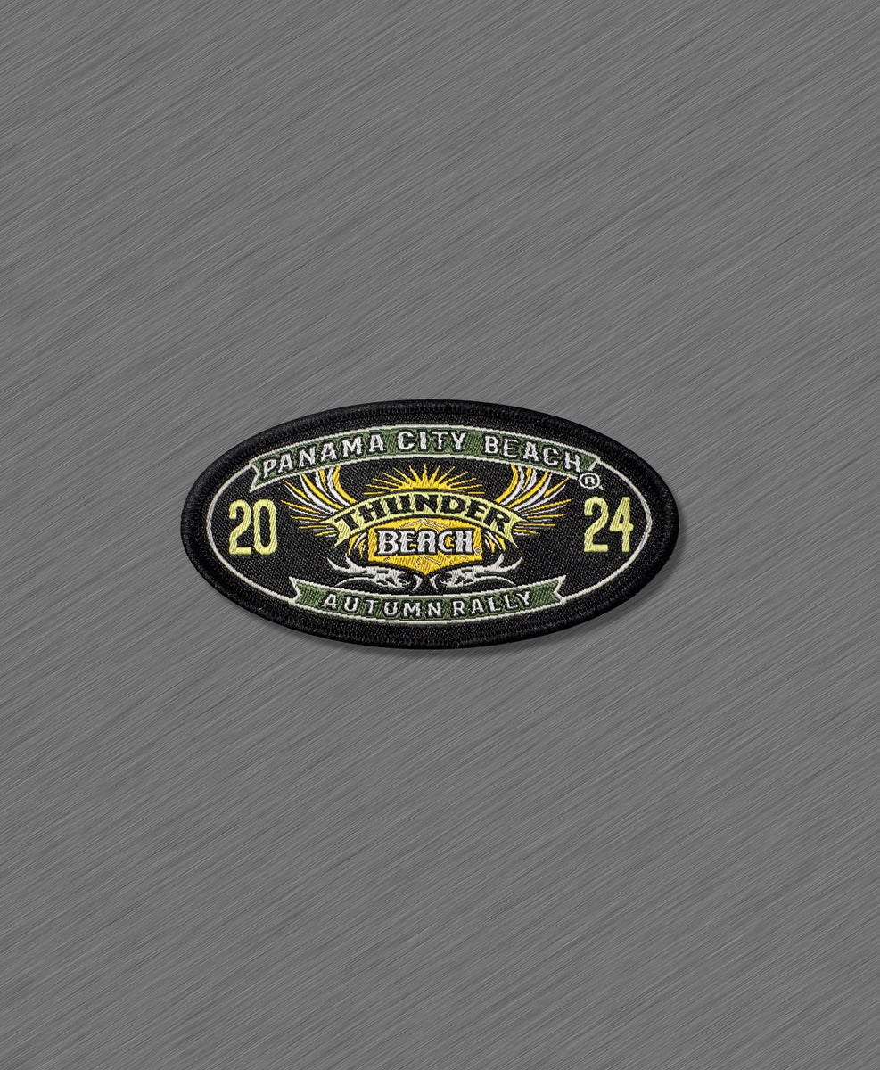 2024 Thunder Beach Fall Rally Official Patch Logo Rally Motorcycle