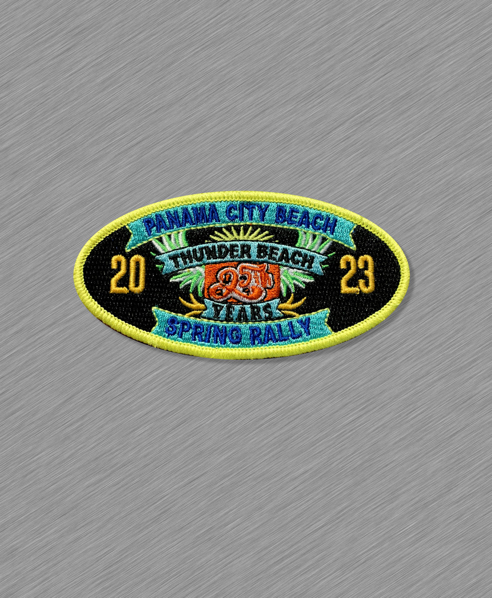 2023 Spring Official Patch Logo Rally Thunder Beach Motorcycle