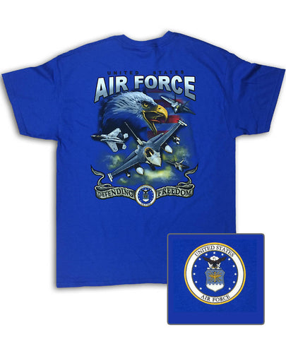 Air Force Screaming Eagle Royal Blue T-Shirt
