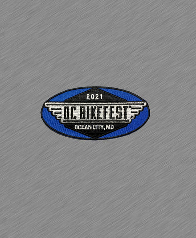 2021 OC BikeFest Official Patch - BLUE