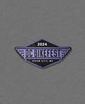 2024- OC BikeFest  Official  Logo - PATCHES - PURPLE