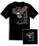 2024  OC BikeFest EAGLE TATTOO-BIKE  Black T-Shirt