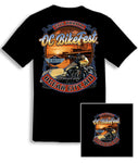 2024  OC BikeFest  SUNSET-BIKE  Black T-Shirt