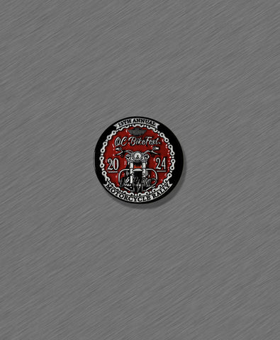 2024- OC BikeFest - PIN- RED CHAIN