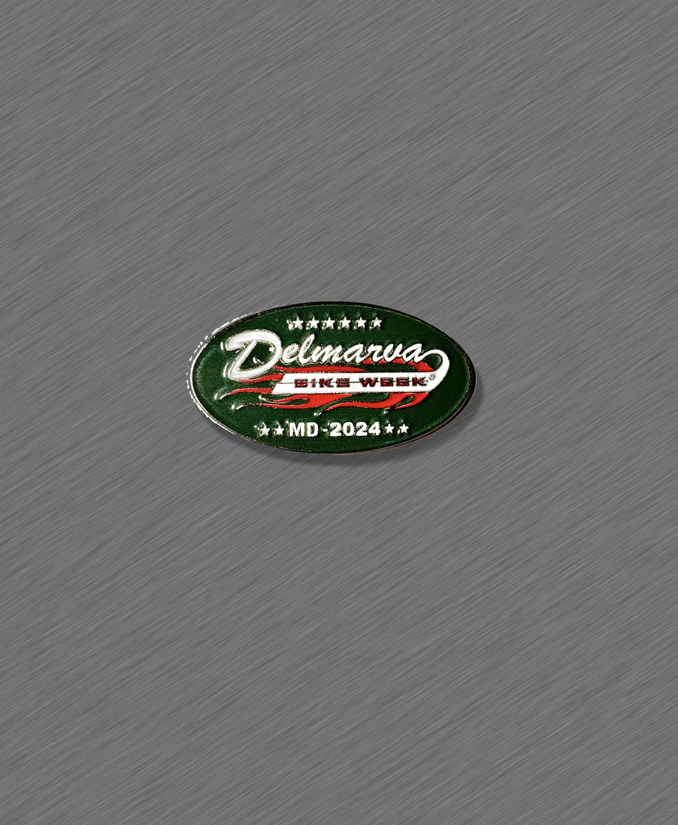 2024 Delmarva Official Logo Pin – Motorcycle Rally USA