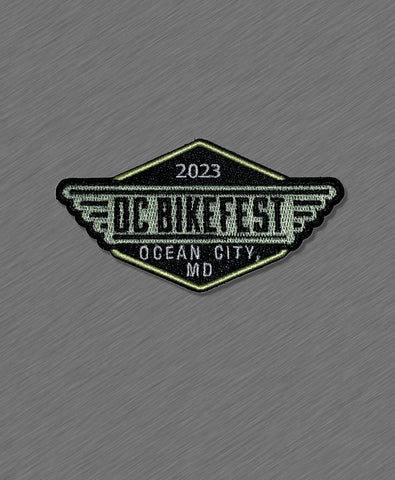2023 OC BikeFest Official Biker Patch - LOGO