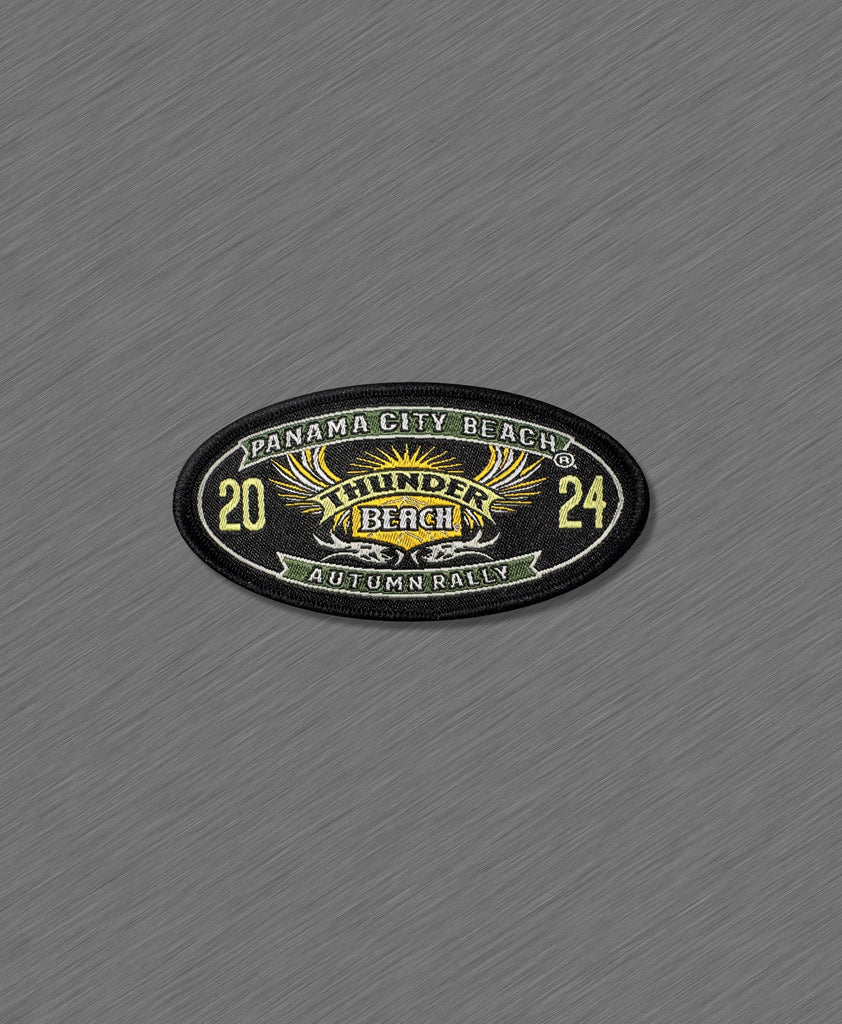 2024 Thunder Beach Fall Rally Official Patch Logo Rally Motorcycle