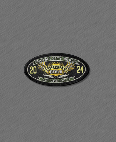 2024 Thunder Beach Fall Rally Official Patch Logo Rally