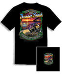 2024 Autumn Rally Thunder  Beach Sunset Bike Design Black T-Shirt