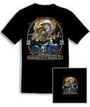 2024 Autumn Rally Thunder Beach EagleBike Design Black T-Shirt