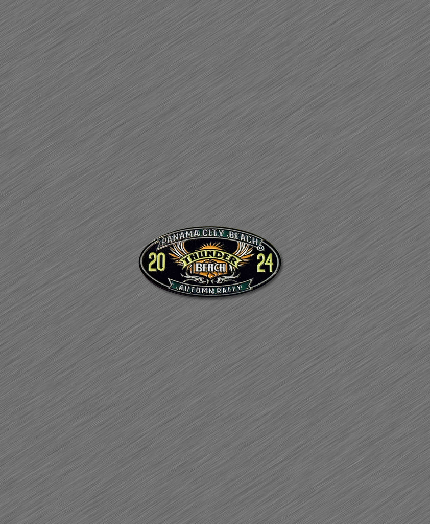 2024 Thunder Beach Fall Rally Official Pin Logo Rally Motorcycle