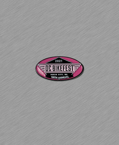 2021 OC BikeFest Official Pin - PINK