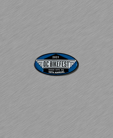 2021 OC BikeFest Official Pin - BLUE