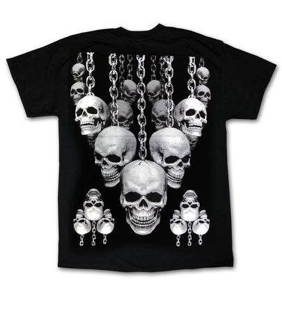 Chains & Skulls Black T-Shirt