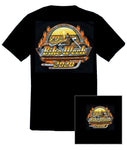 2020 Daytona Bike Week Orange Sunset Black T-shirt