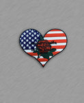 2022 Thunder in the Valley- Johnstown, PA - PATCH FLAG HEART