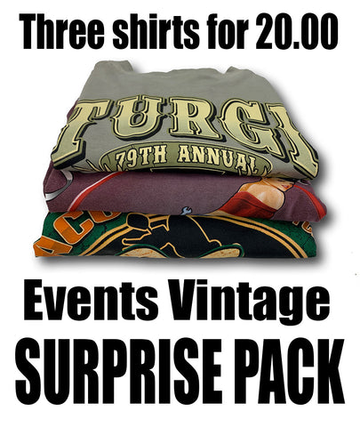 Event Vintage T-Shirts Surprise Pack 3 for $20.00